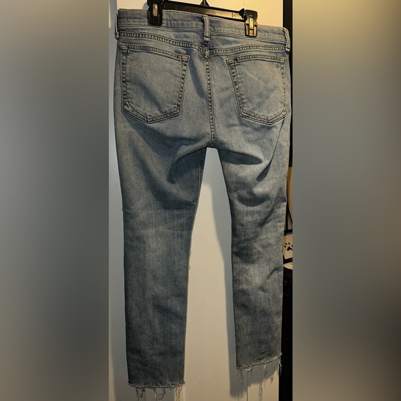 Rag & Bone Dre Capri Distressed+Raw Hem Jeans - Picture 11 of 14